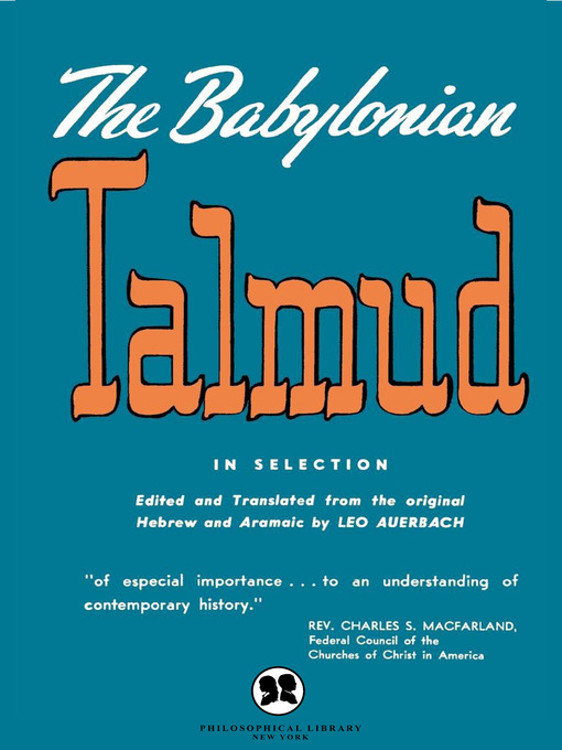 Title details for The Babylonian Talmud by Leo Auerbach - Available